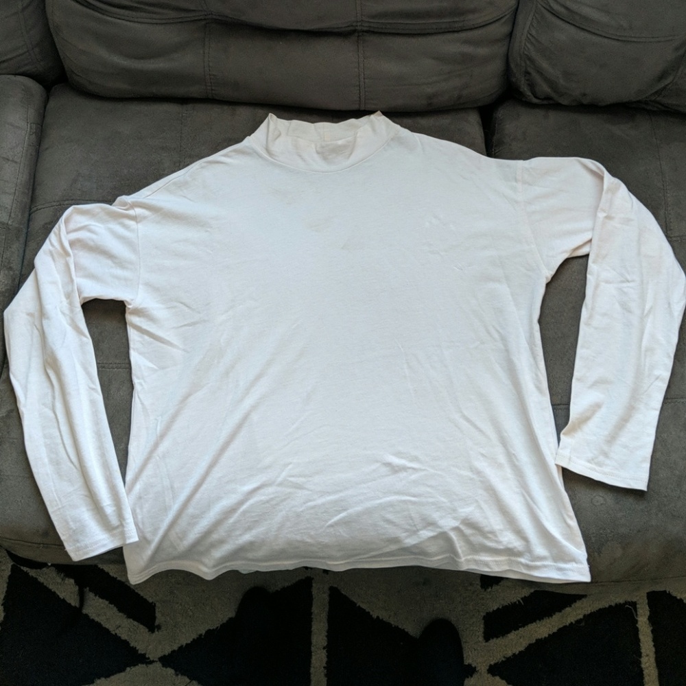 Light pink mock neck